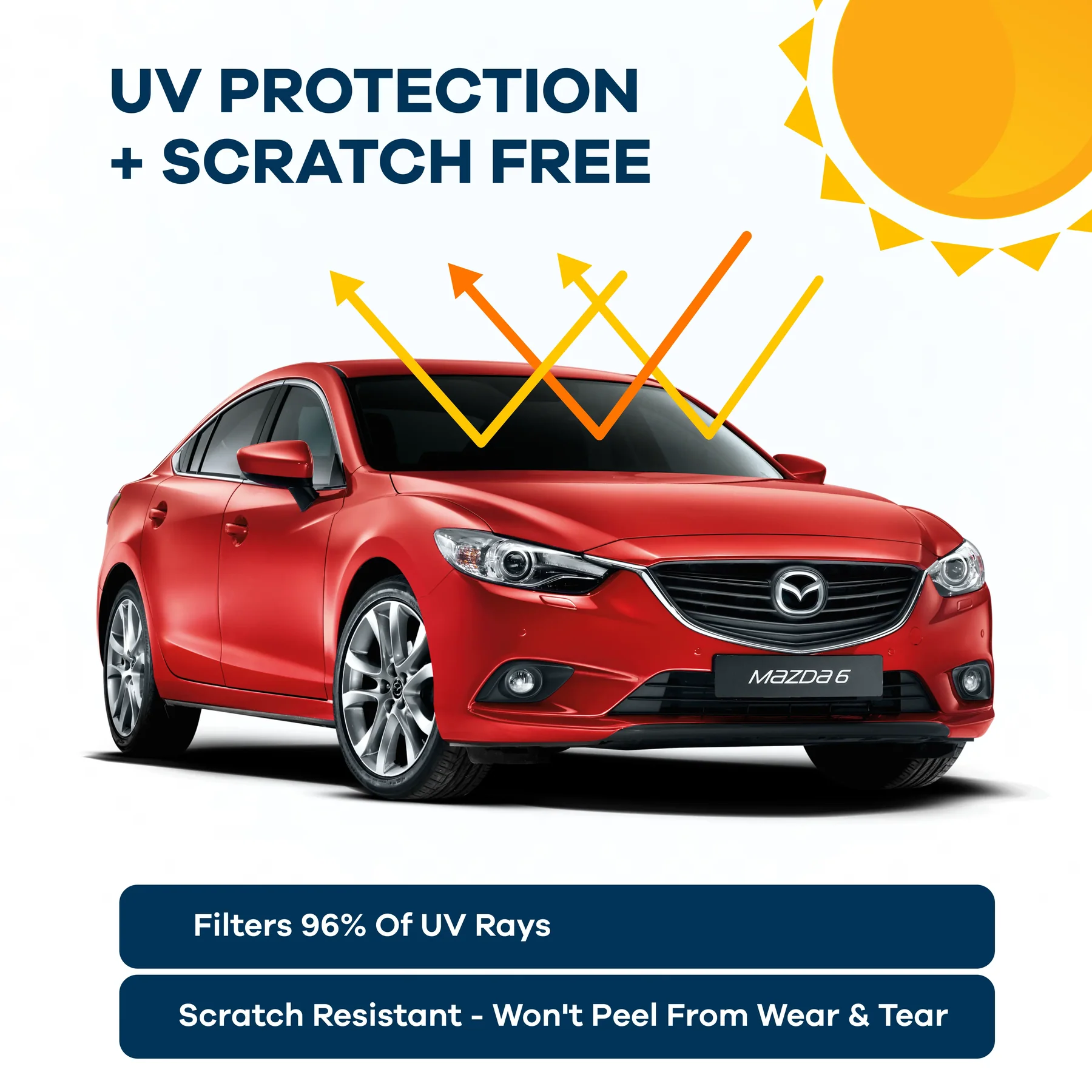 UV protection and scratch-free tint
