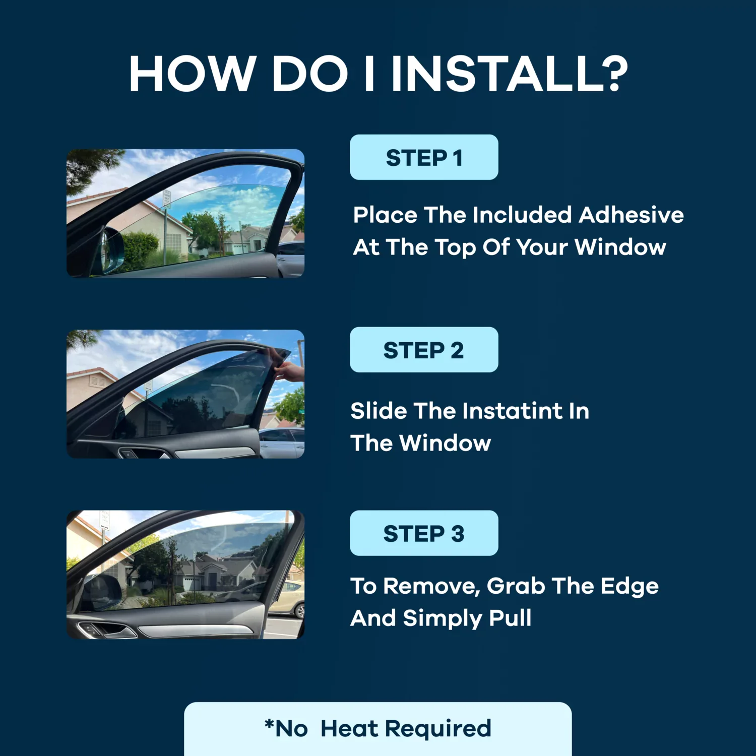 How to install removable window tint